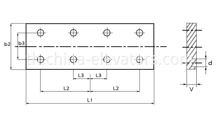 Elevator Guide Rail Fishplate T50 T75 T78 T89 T90 T114 T127